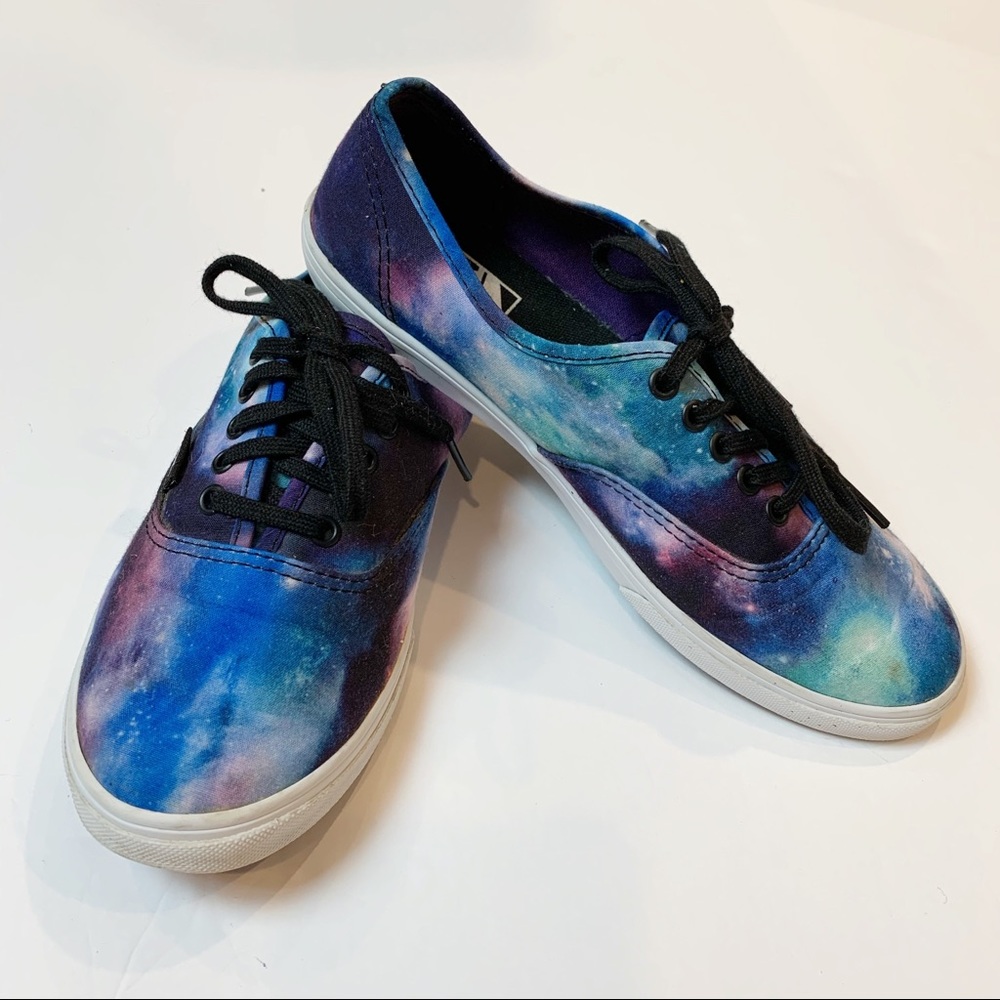 VANS Unisex Off the Wall Woman's Space Cosmic Galaxy tie dye sneakers / Size 7.5